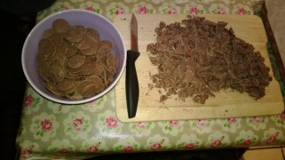Chocolate Buttons and Chocolate cut into chunks!!!